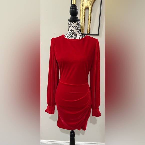 Aura Dresses & Skirts - Aura Red Velvet Dress